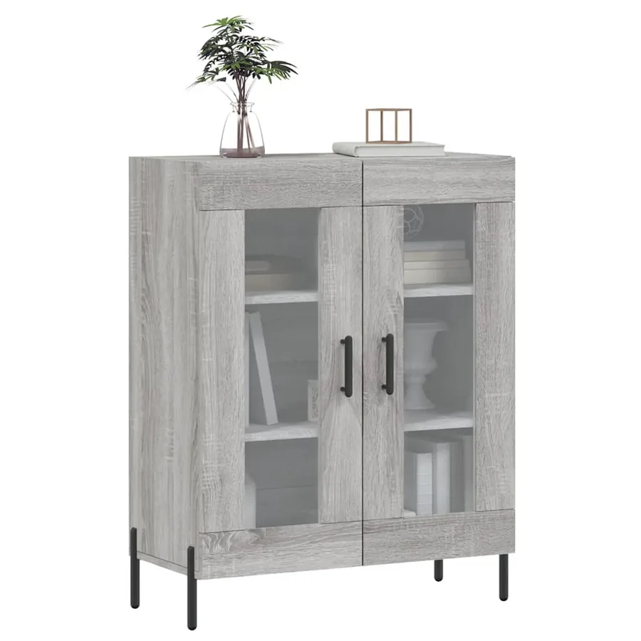 Buffet sonoma gris 69,5x34x90 cm bois d'ingénierie - 3