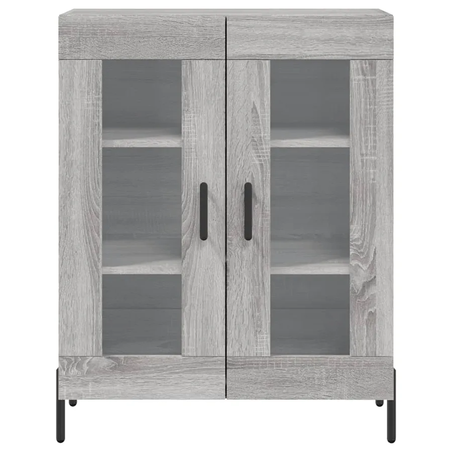 Buffet sonoma gris 69,5x34x90 cm bois d'ingénierie - 5