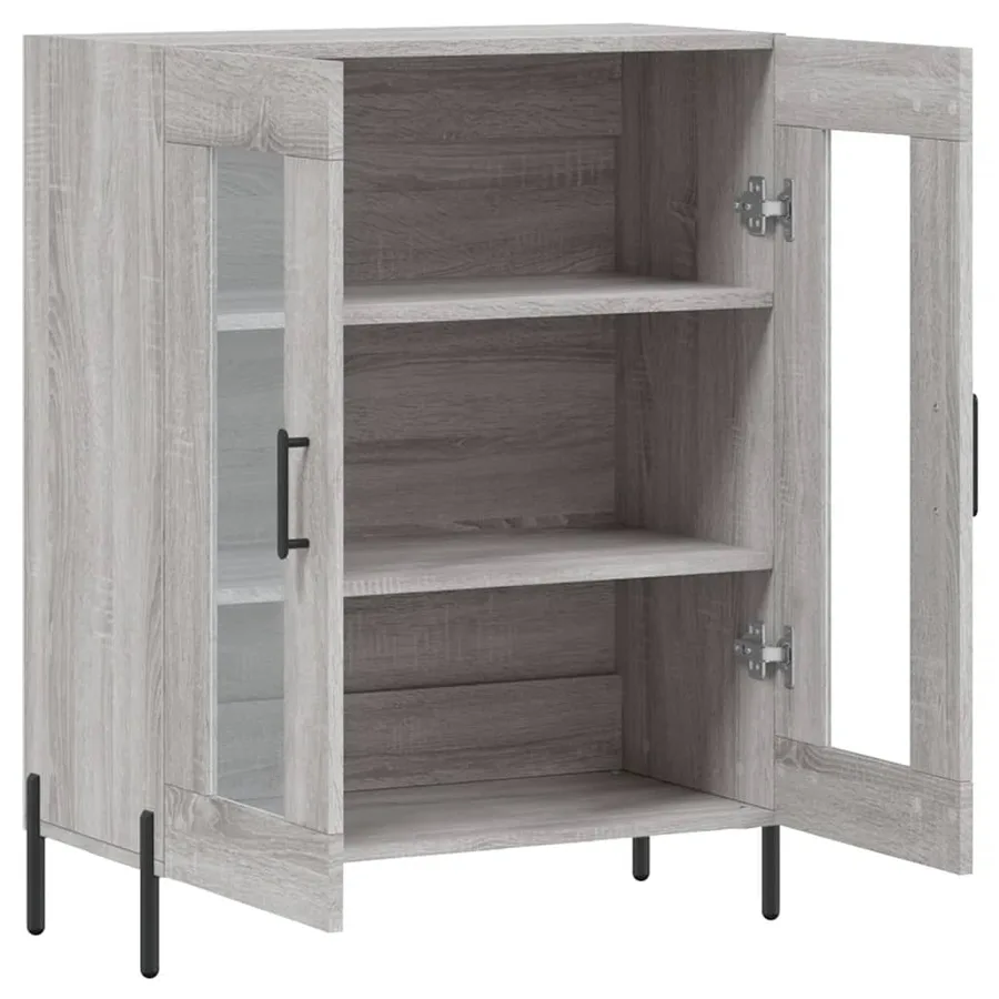 Buffet sonoma gris 69,5x34x90 cm bois d'ingénierie - 6