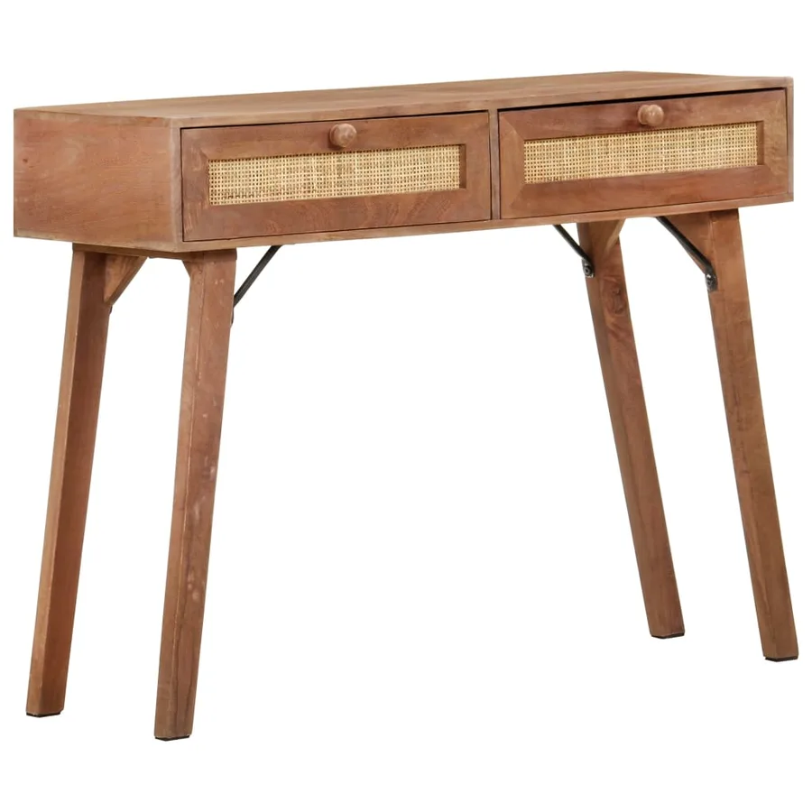 Table console 100x35x76 cm Bois de manguier massif - 10