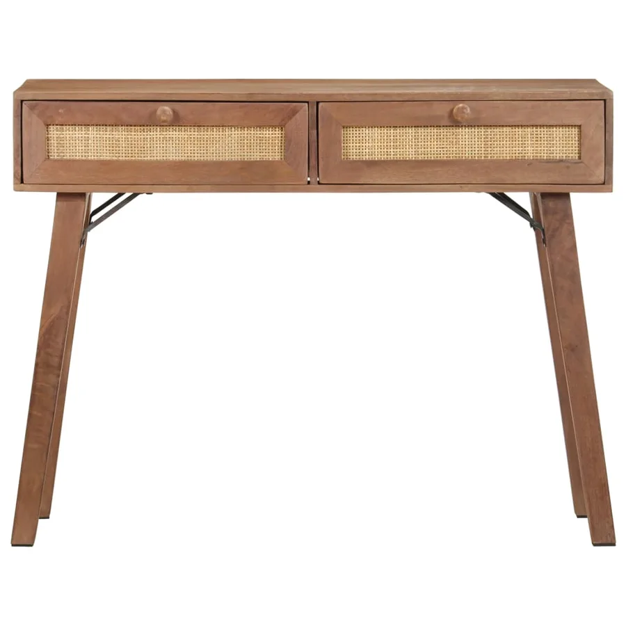 Table console 100x35x76 cm Bois de manguier massif - 2