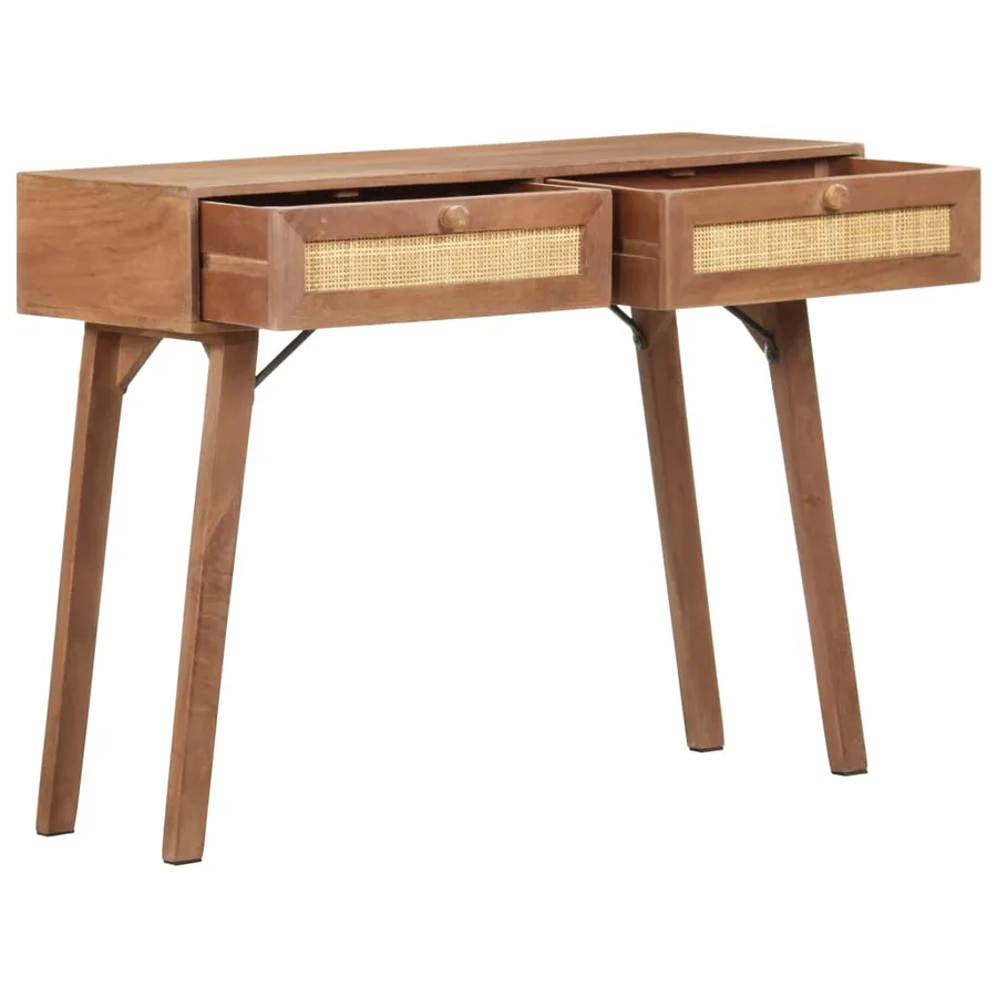 Table console 100x35x76 cm Bois de manguier massif - 4