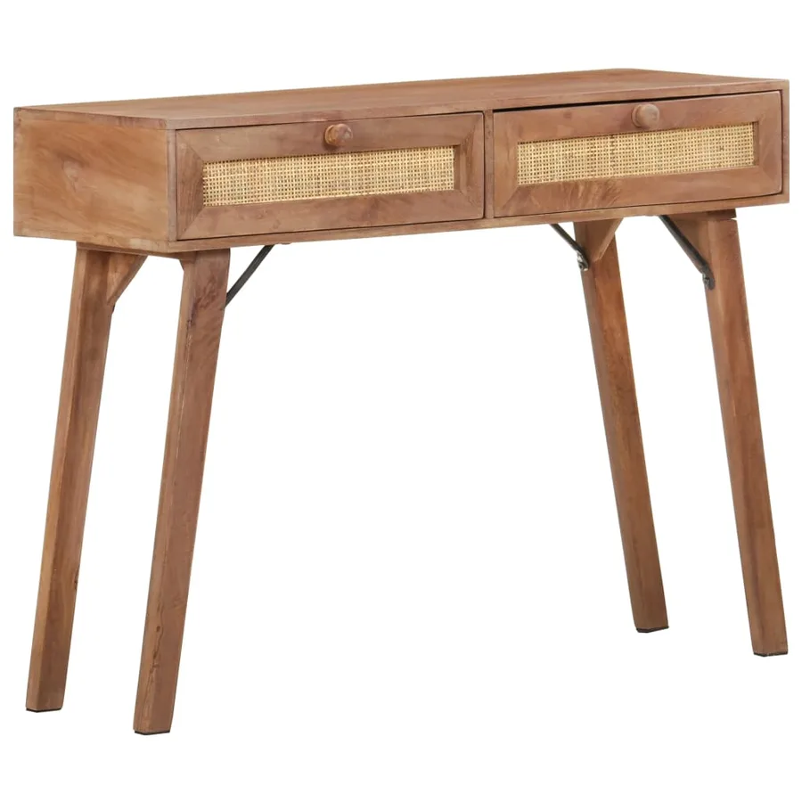 Table console 100x35x76 cm Bois de manguier massif - 9