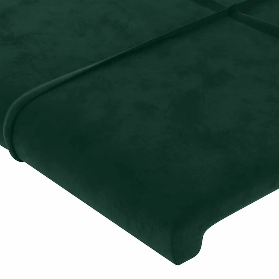 Tête de lit Vert foncé 80x5x78/88 cm Velours - 4