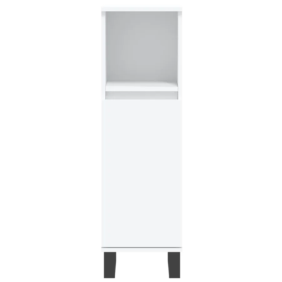 Ensemble d'armoires salle de bain 3 pcs blanc bois d'ingénierie - 8