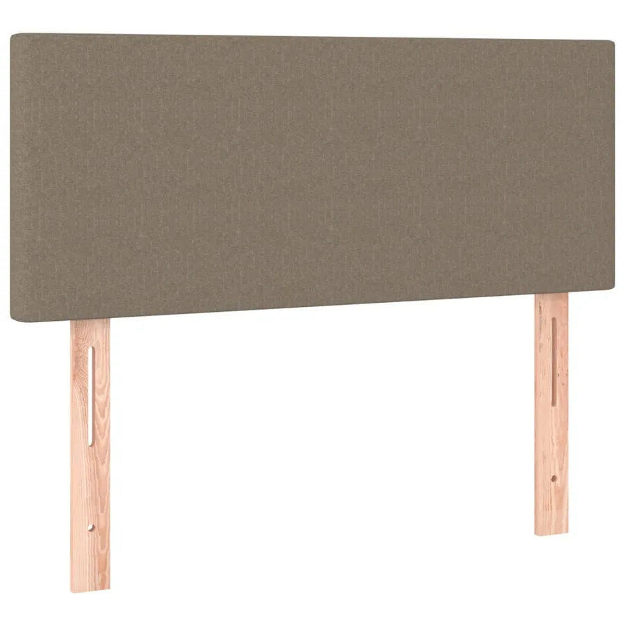 Sommier à lattes de lit avec matelas Taupe 100x200 cm Tissu - 6