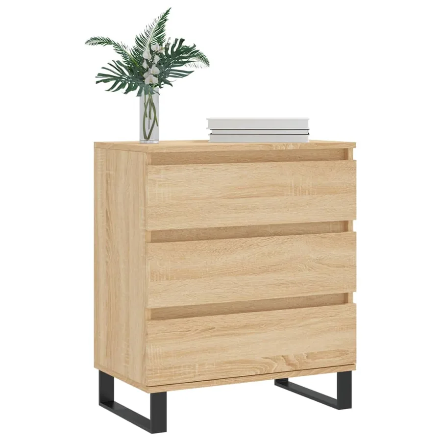 Buffet Chêne sonoma 60x35x70 cm Bois d'ingénierie - 3