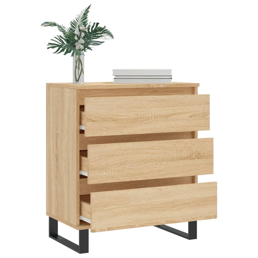 Buffet Chêne sonoma 60x35x70 cm Bois d'ingénierie - 4
