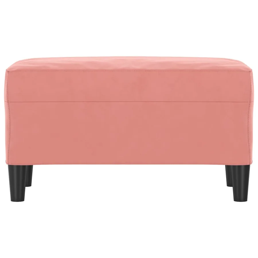 Banc Rose 70x35x41 cm Velours - 3