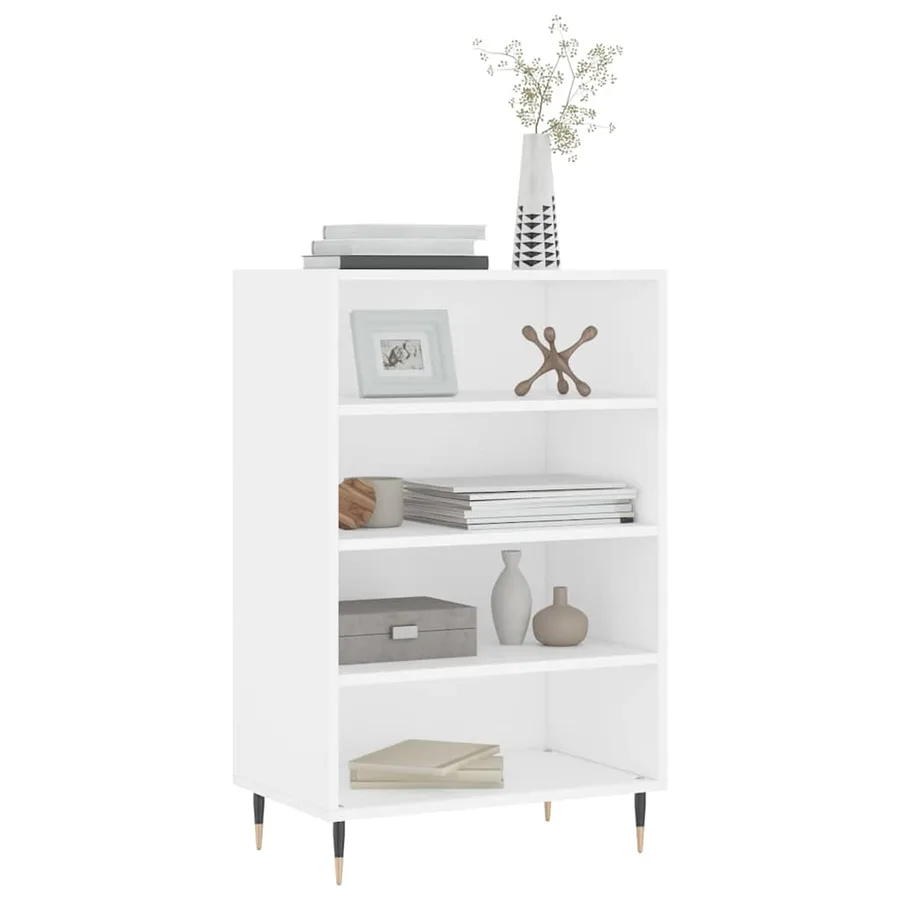 Buffet haut blanc 57x35x90 cm bois d'ingénierie - 3