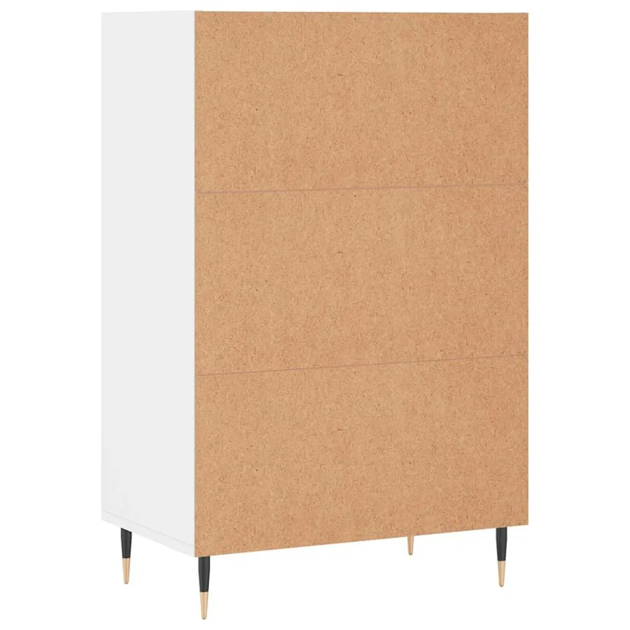 Buffet haut blanc 57x35x90 cm bois d'ingénierie - 6