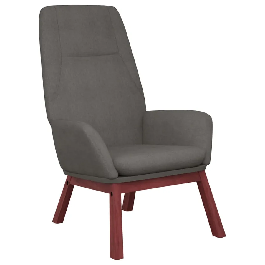 Chaise de relaxation Gris clair Tissu - 2