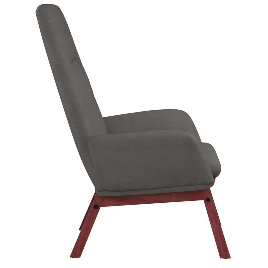 Chaise de relaxation Gris clair Tissu - 4