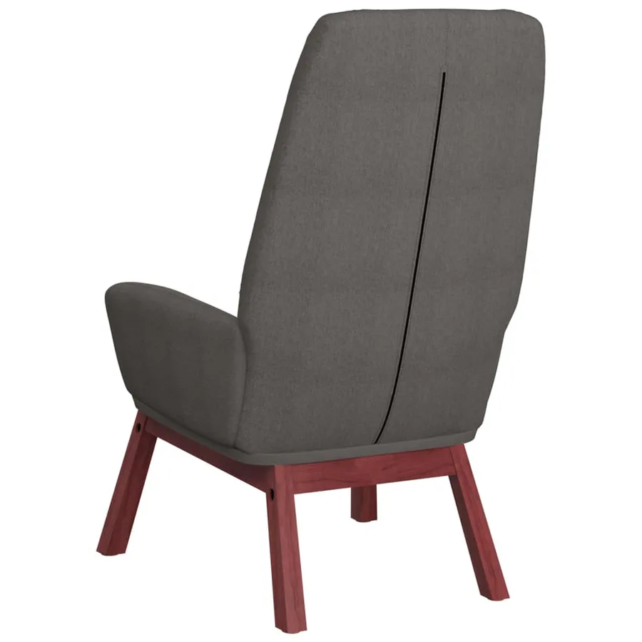 Chaise de relaxation Gris clair Tissu - 5