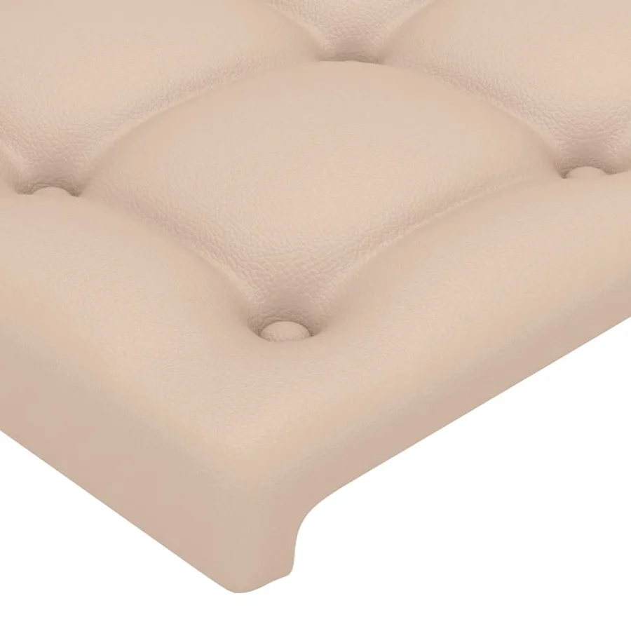 Cadre de lit sans matelas cappuccino 100x200 cm similicuir - 10