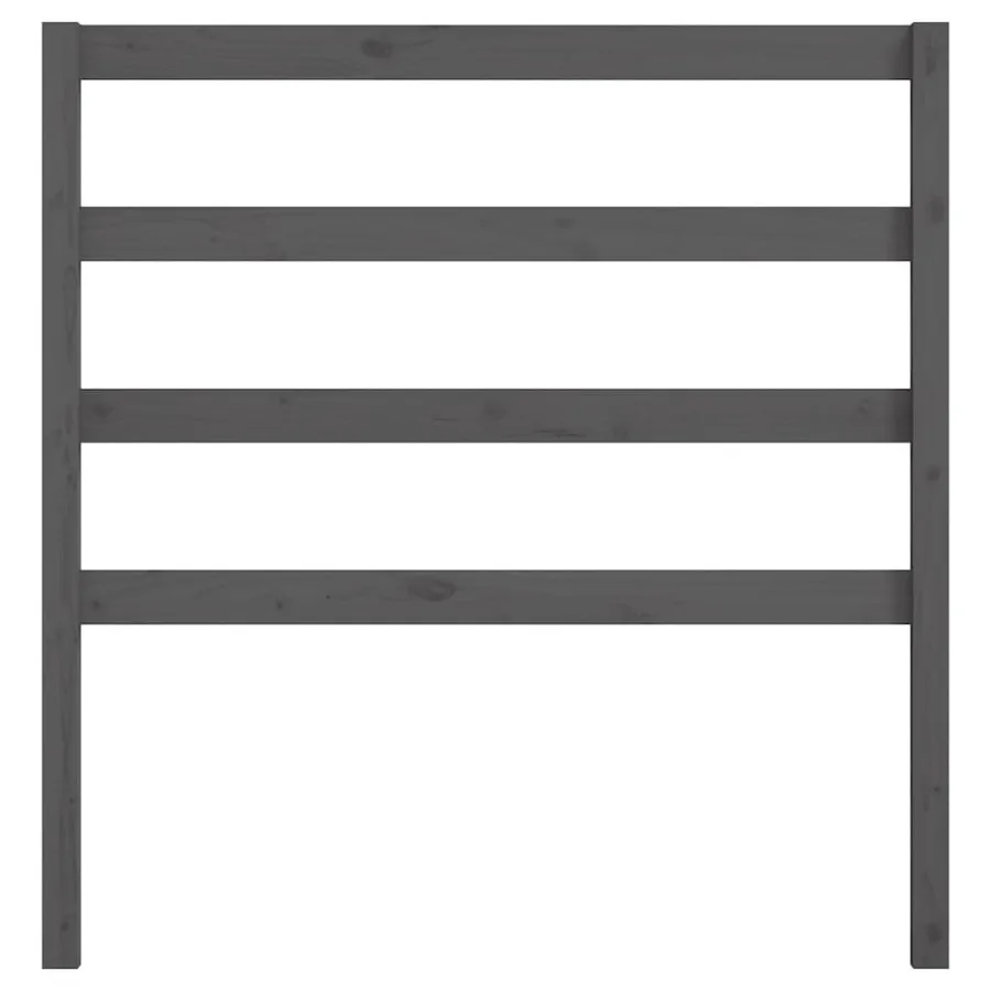 Tête de lit Gris 96x4x100 cm Bois massif de pin - 4