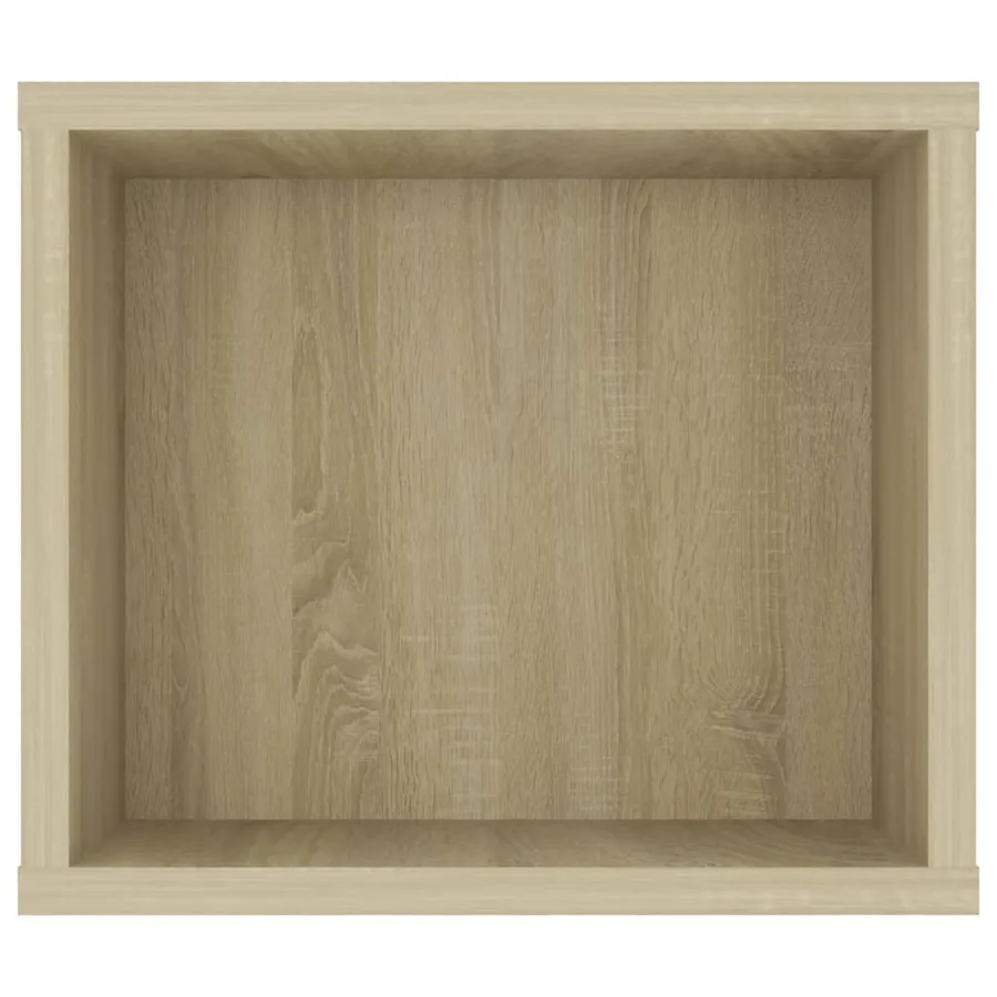 Meuble TV suspendu Chêne sonoma 100x30x26,5 cm Bois ingénierie - 5