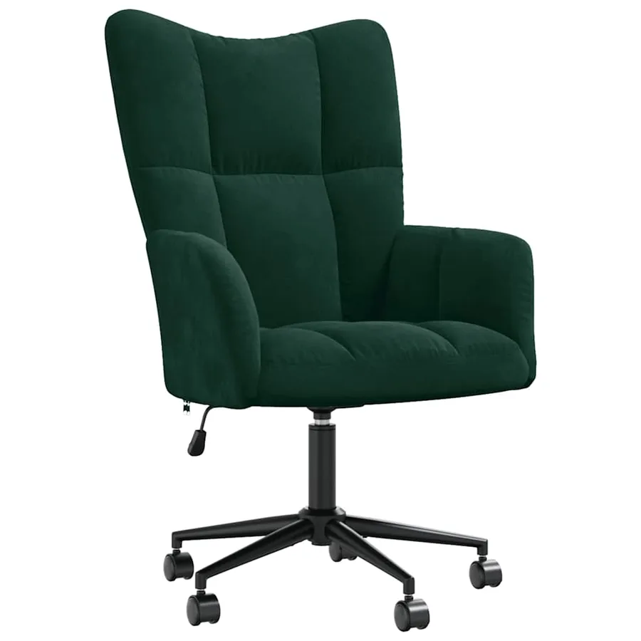 Chaise de relaxation Vert foncé Velours - 2