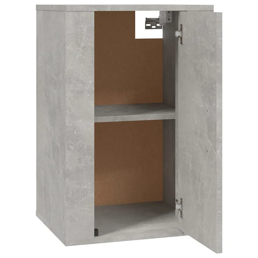 Meuble TV mural Gris béton 40x34,5x60 cm - 5