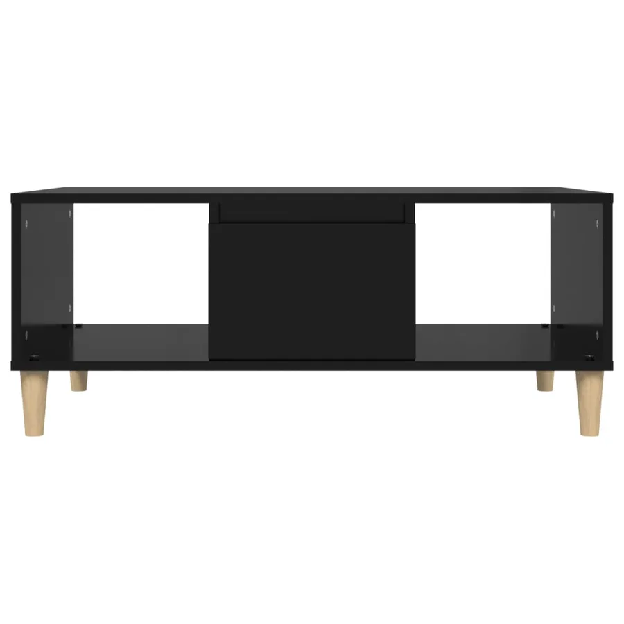 Table basse Noir 90x50x36,5 cm Bois d'ingénierie - 7