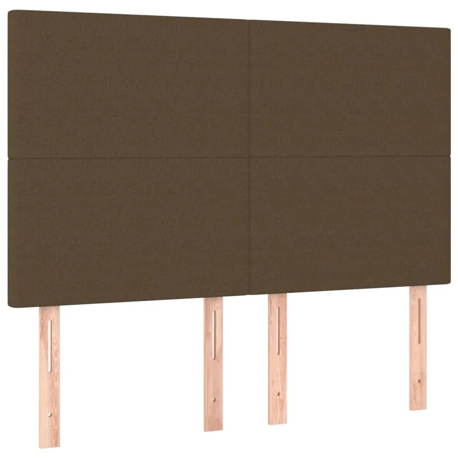 Sommier à lattes de lit avec matelas Marron foncé 140x190 cm - 6