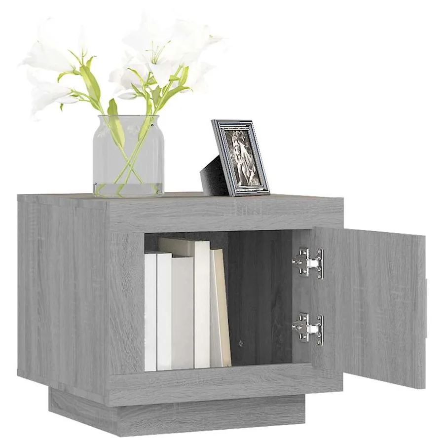 Table basse sonoma gris 51x50x45 cm bois d'ingénierie - 4