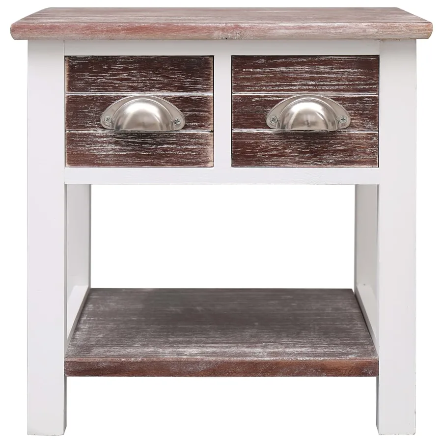 Table d'appoint Marron 40x40x40 cm Bois de Paulownia - 2