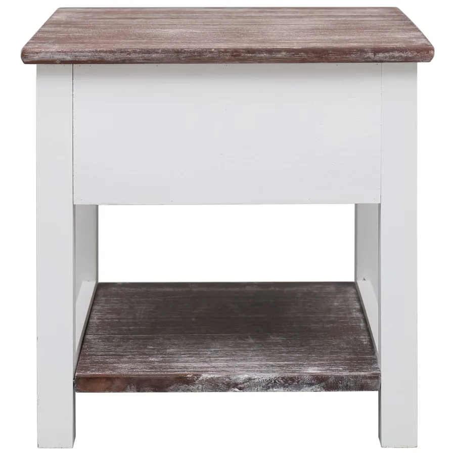 Table d'appoint Marron 40x40x40 cm Bois de Paulownia - 3