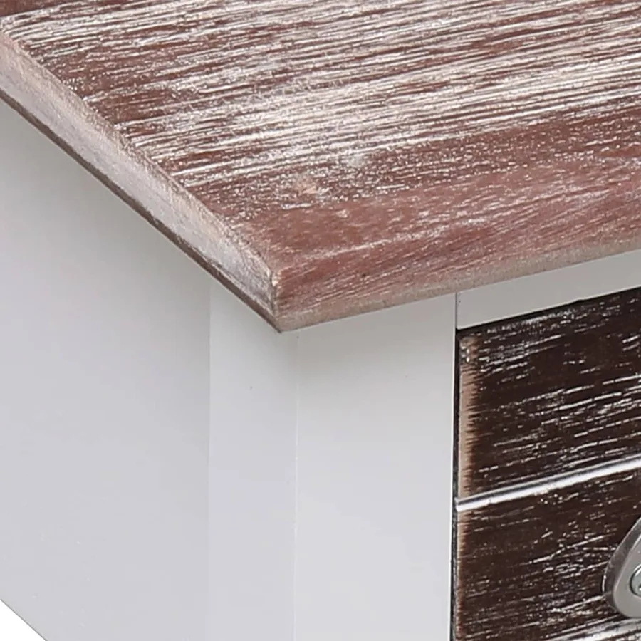 Table d'appoint Marron 40x40x40 cm Bois de Paulownia - 5