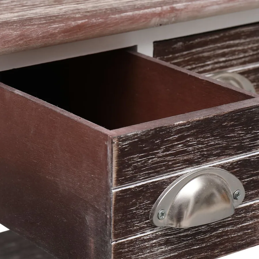 Table d'appoint Marron 40x40x40 cm Bois de Paulownia - 6