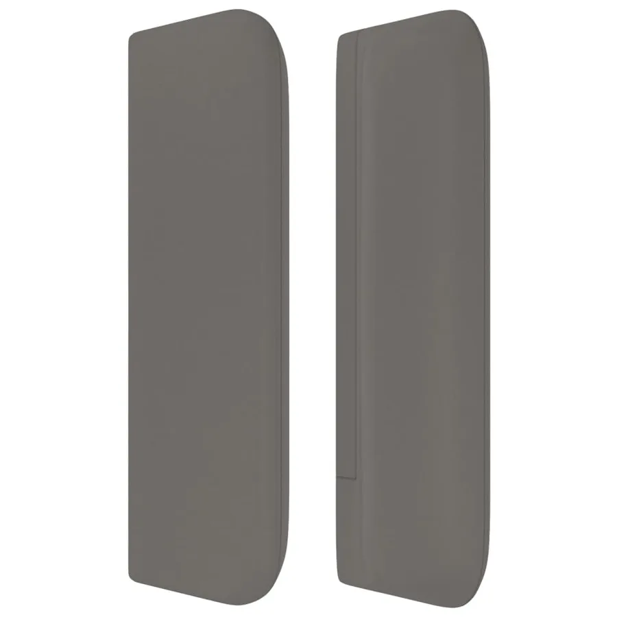 Tête de lit avec oreilles Gris 83x16x78/88 cm Similicuir - 4