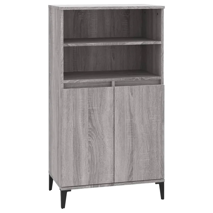 Buffet haut Sonoma gris 60x36x110 cm Bois d'ingénierie - 2