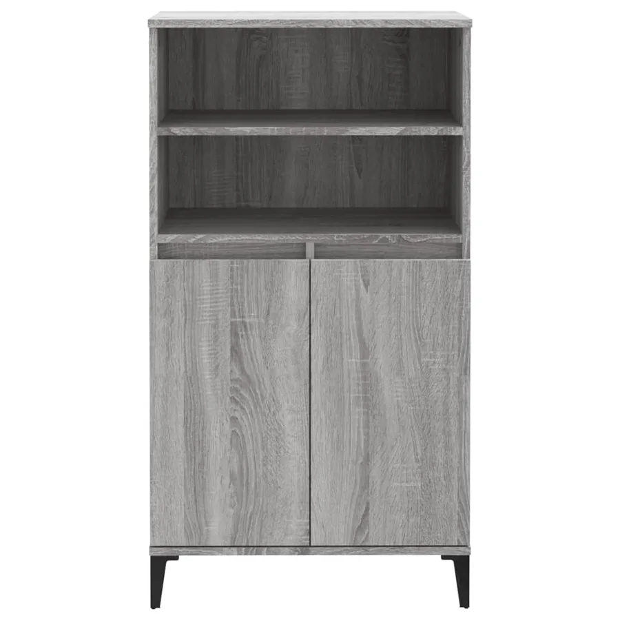 Buffet haut Sonoma gris 60x36x110 cm Bois d'ingénierie - 3