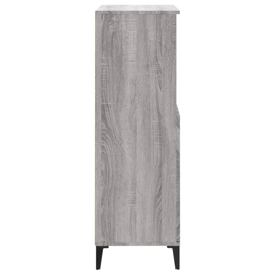 Buffet haut Sonoma gris 60x36x110 cm Bois d'ingénierie - 5