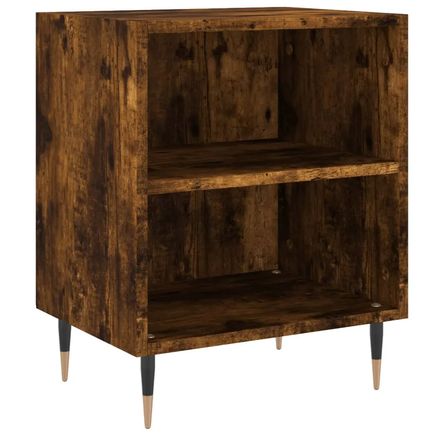Tables de chevet 2 pcs chêne fumé 40x30x50 cm bois d'ingénierie - 4