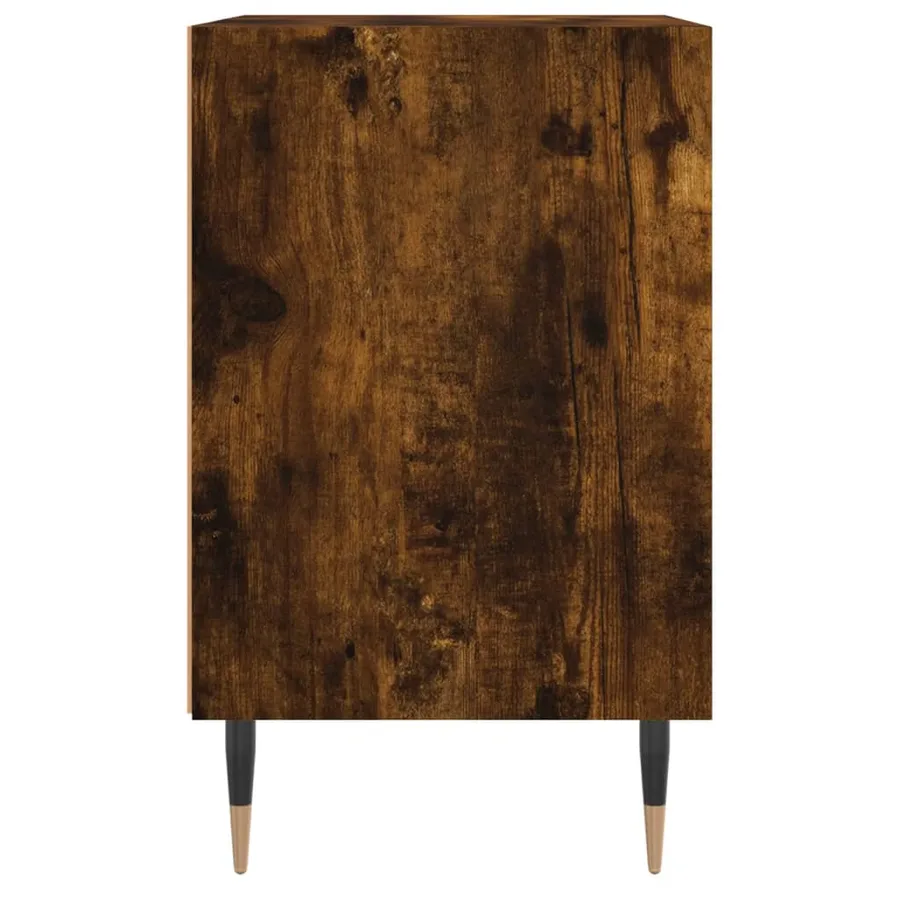 Tables de chevet 2 pcs chêne fumé 40x30x50 cm bois d'ingénierie - 6