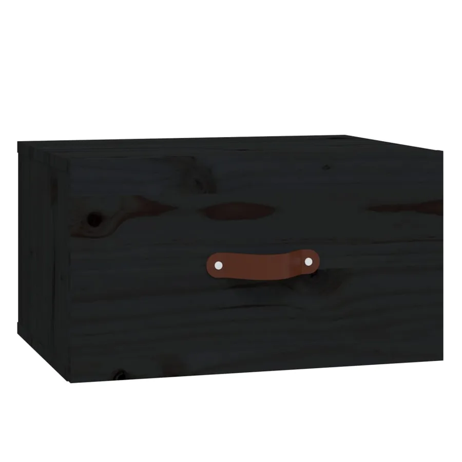 Tables de chevet murales 2 pcs Noir 40x29,5x22 cm - 5