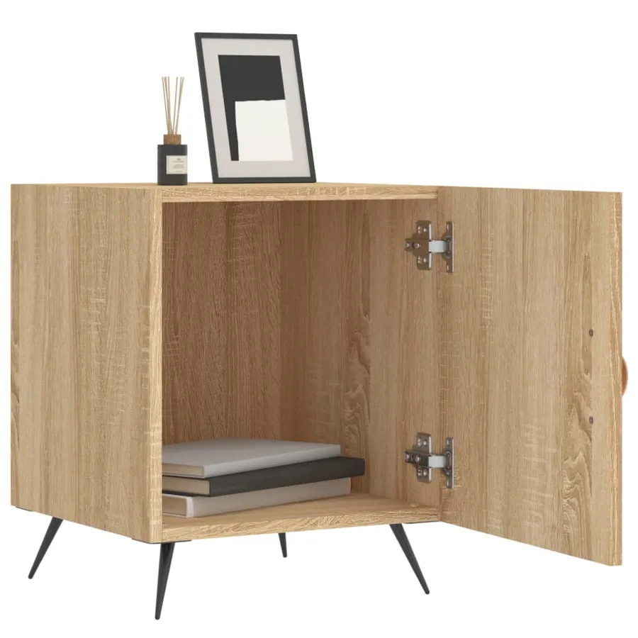 Tables de chevet 2 pcs chêne sonoma 40x40x50 cm bois ingénierie - 3