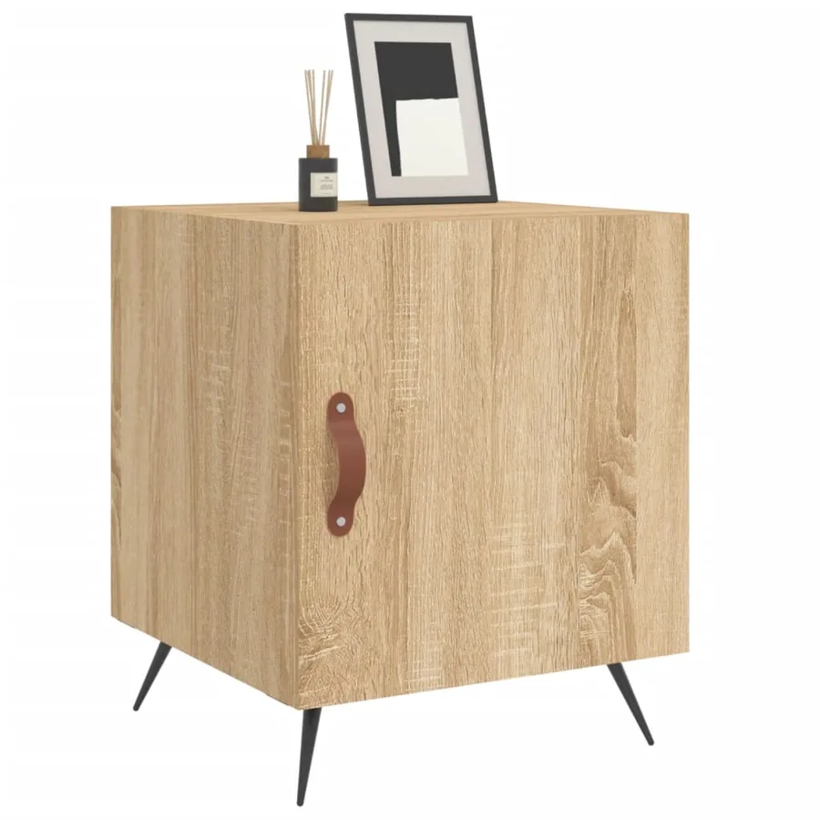 Tables de chevet 2 pcs chêne sonoma 40x40x50 cm bois ingénierie - 4
