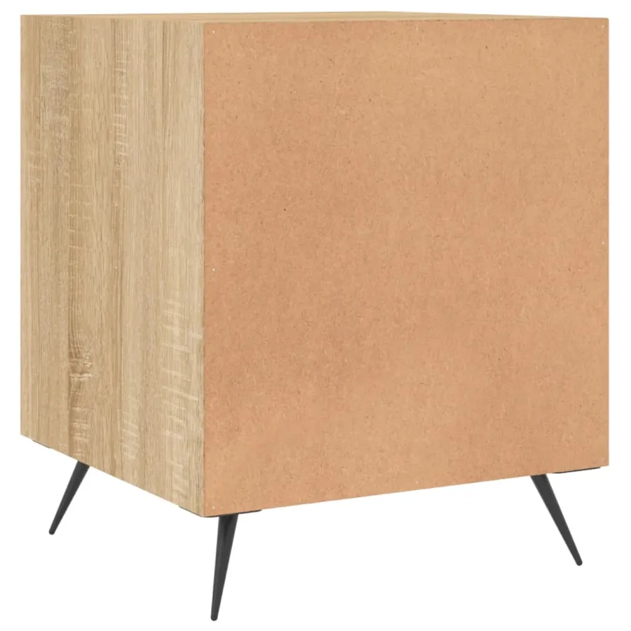 Tables de chevet 2 pcs chêne sonoma 40x40x50 cm bois ingénierie - 8