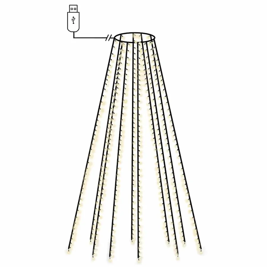 Guirlande lumineuse filet d'arbre de Noël 400 LED 400 cm - 2