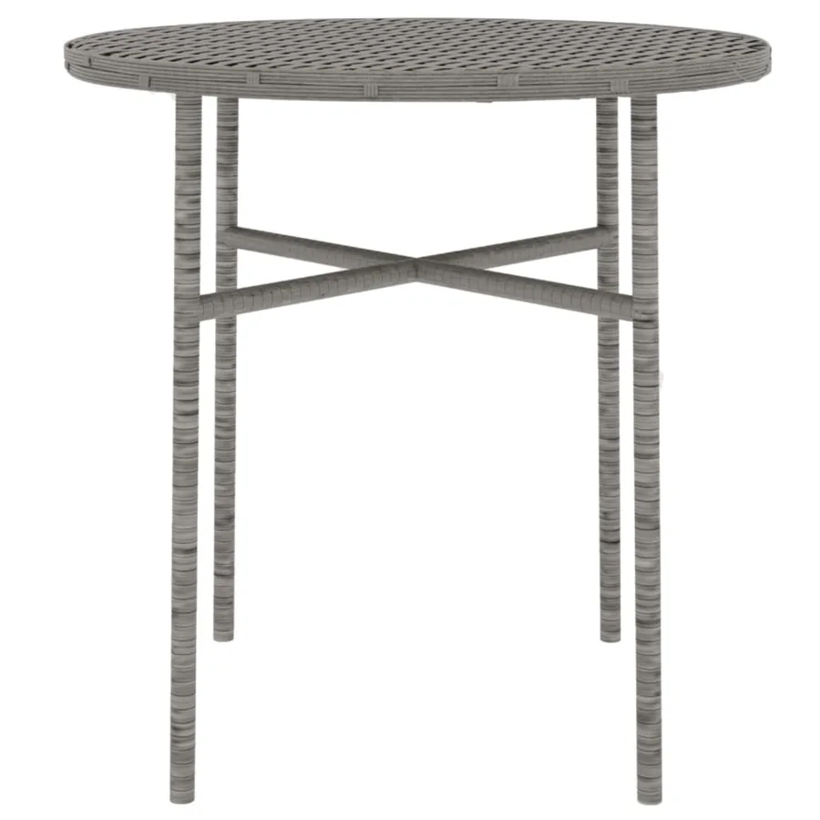 Ensemble à manger de jardin 3 pcs Résine tressée Gris - 6