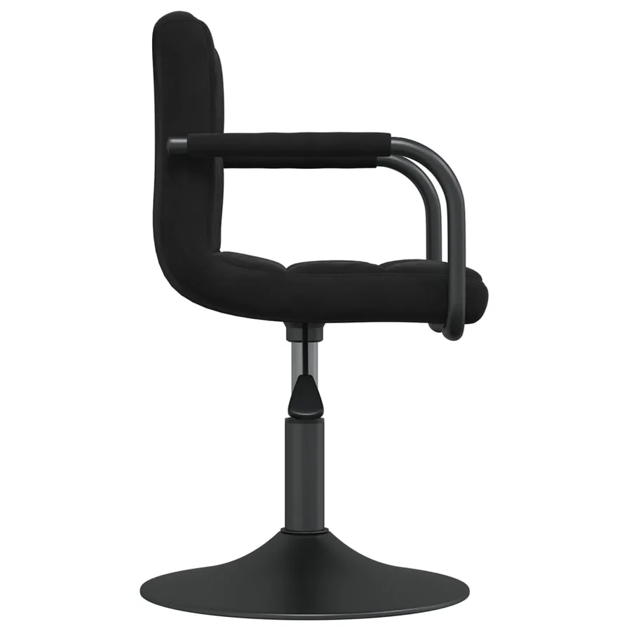 Chaise de salle à manger Noir Velours - 4