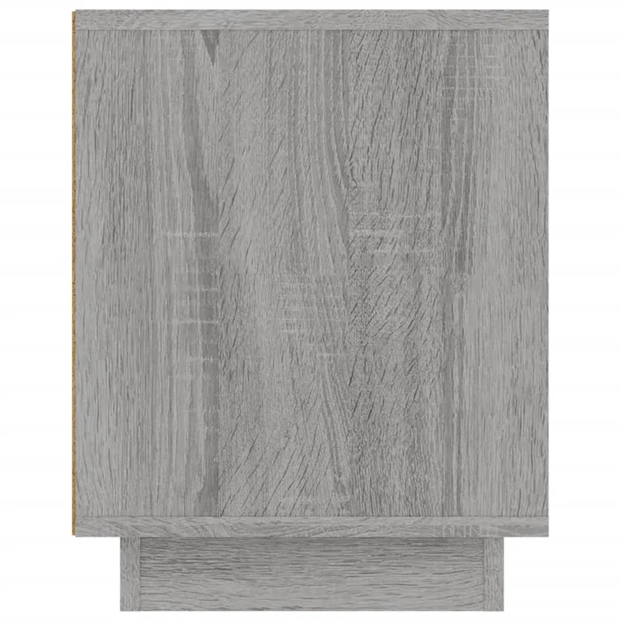Meuble TV sonoma gris 102x35x45 cm bois d'ingénierie - 8