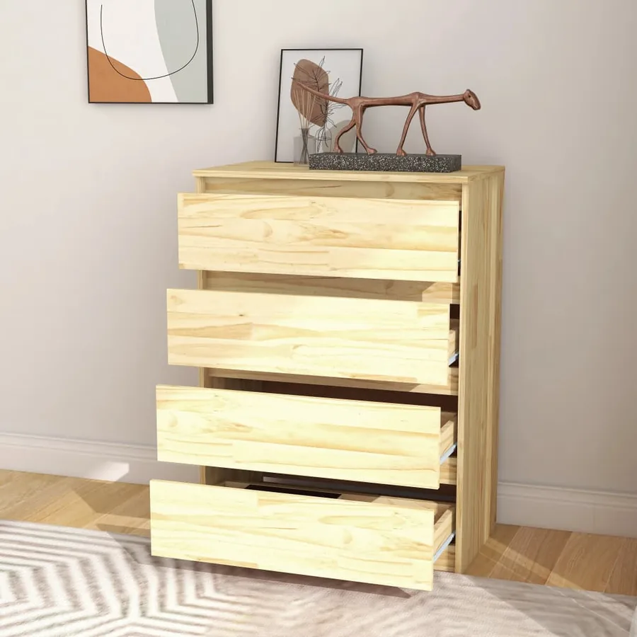 Armoire d'appoint 60x36x84 cm Bois de pin massif - 7