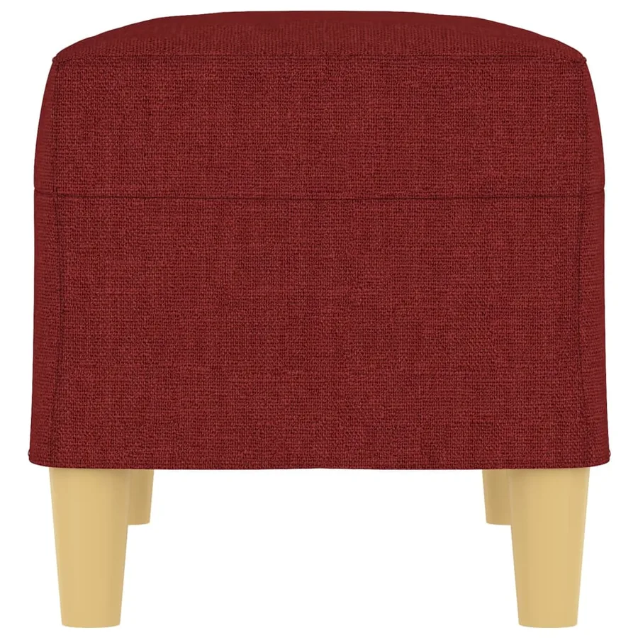 Banc Rouge bordeaux 70x35x41 cm Tissu - 4