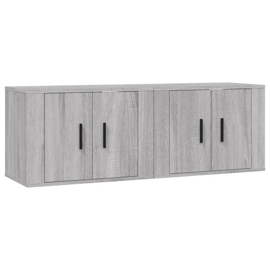 Meubles TV muraux 2 pcs sonoma gris 57x34,5x40 cm - 2