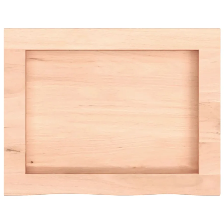 Étagère murale 40x30x(2-4) cm bois de chêne massif non traité - 5
