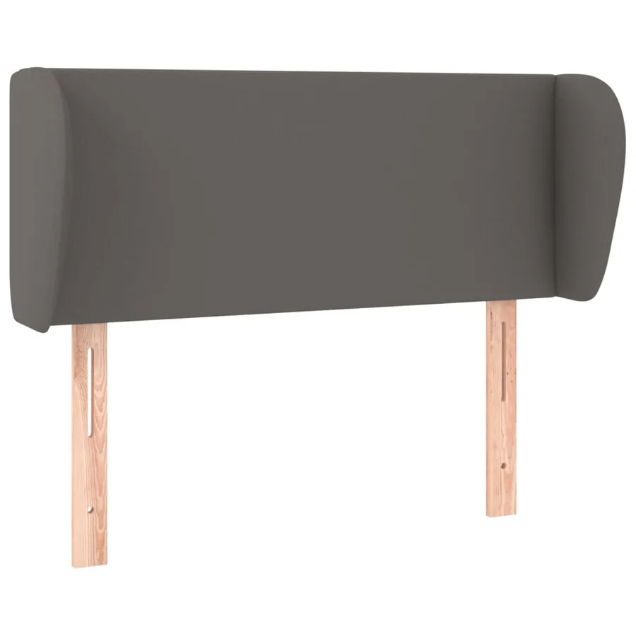 Tête de lit avec oreilles Gris 83x23x78/88 cm Similicuir - 2