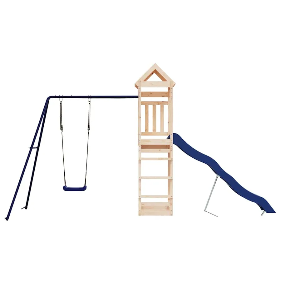 Aire de jeux d'extérieur bois de pin massif - 3